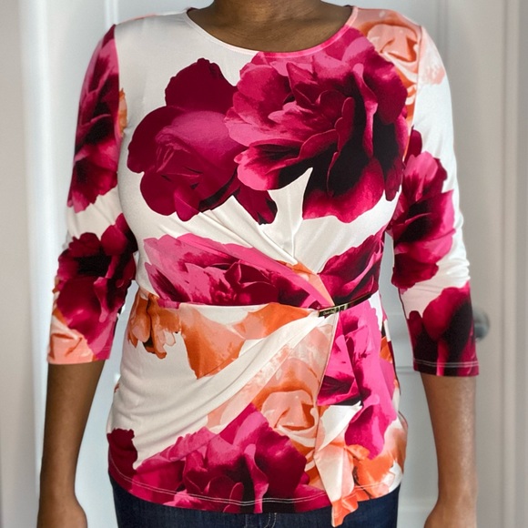 Calvin Klein Floral Top - Picture 2 of 8